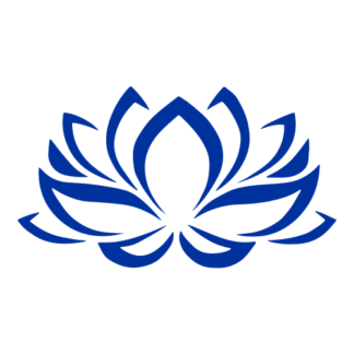 Lotus Flower Decal (Blue)